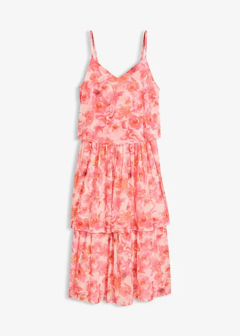Robe midi en mesh doux, bonprix