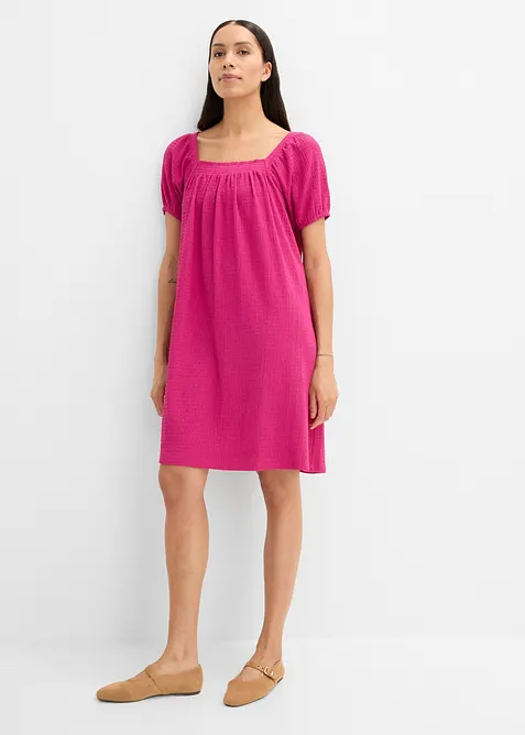 Jerseykleid aus strukturiertem Cr&ecirc;pe, bonprix