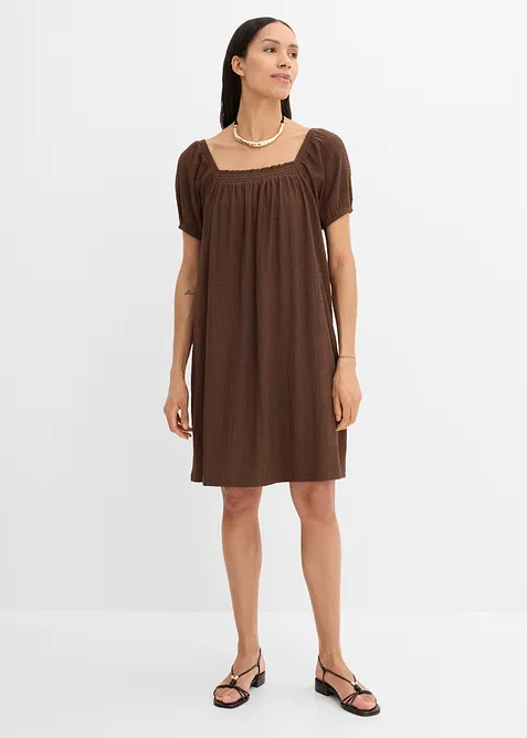 Jerseykleid aus strukturiertem Cr&ecirc;pe, bonprix
