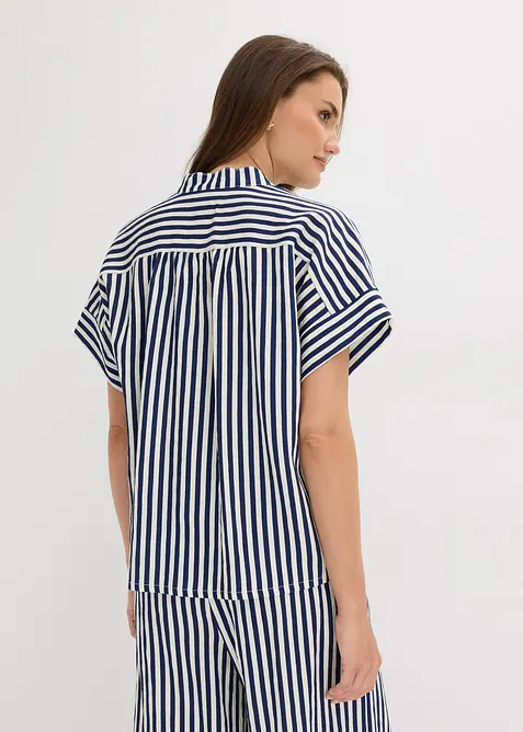 Blouse fluide en viscose m&eacute;lang&eacute;e, bonprix