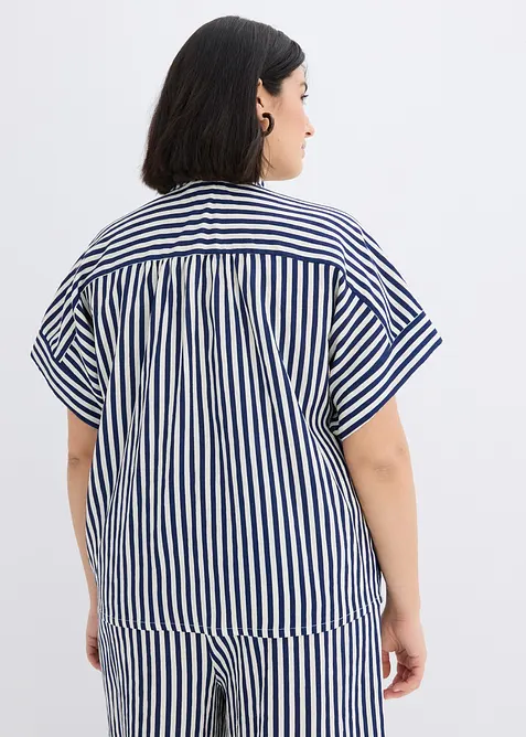Blouse fluide en viscose m&eacute;lang&eacute;e, bonprix