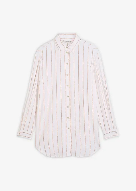 Longbluse mit Glitzereffekt, bonprix