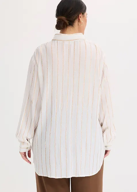 Longbluse mit Glitzereffekt, bonprix