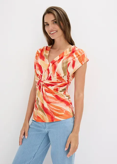 T-shirt drap&eacute; en viscose extensible douce, bonprix