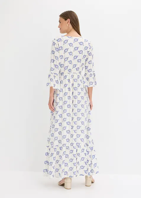 Robe longue en viscose textur&eacute;e &agrave; effet brillant, bonprix