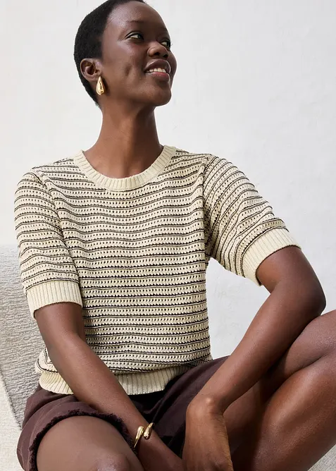 Pull ajour&eacute;, bonprix