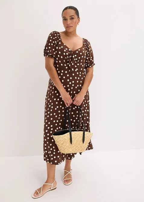 Robe midi en viscose extensible, bonprix
