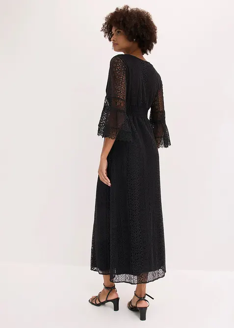 Maxikleid in Crochet-Optik, bonprix