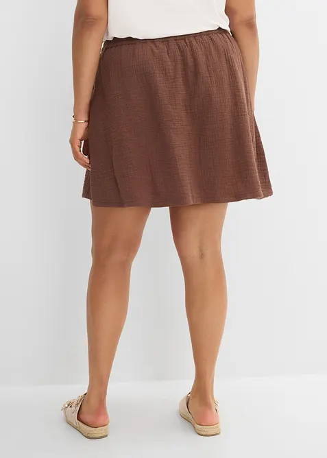 Jupe-short en gaze de coton, bonprix