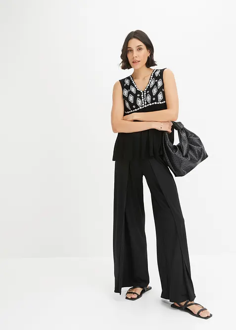 Blouse sans manches en viscose fluide, bonprix