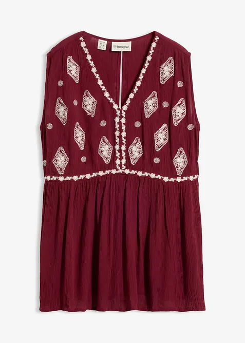Blouse sans manches en viscose fluide, bonprix