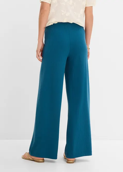 Pantalon palazzo &agrave; taille &eacute;lastiqu&eacute;e, bonprix