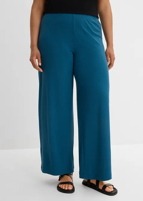 Pantalon palazzo &agrave; taille &eacute;lastiqu&eacute;e, bonprix