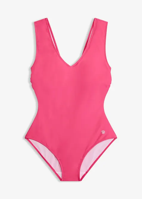 Medium Shape-Badeanzug mit V-Ausschnitt, bonprix