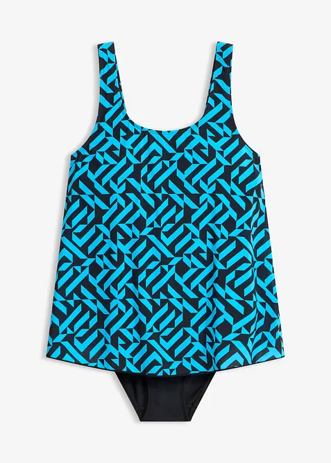 Maillot 1 pi&egrave;ce, style tankini, bonprix