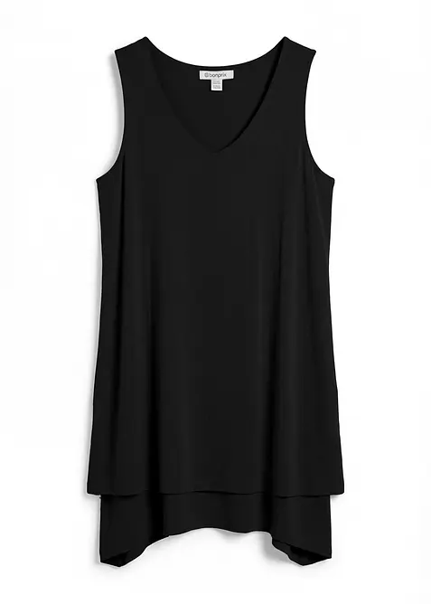 Doppellagiges Long-Top aus Viskose-Mix, bonprix