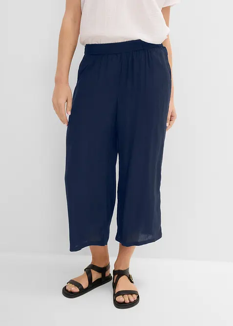 3/4-Hose mit Bequembund aus Viskose, bonprix