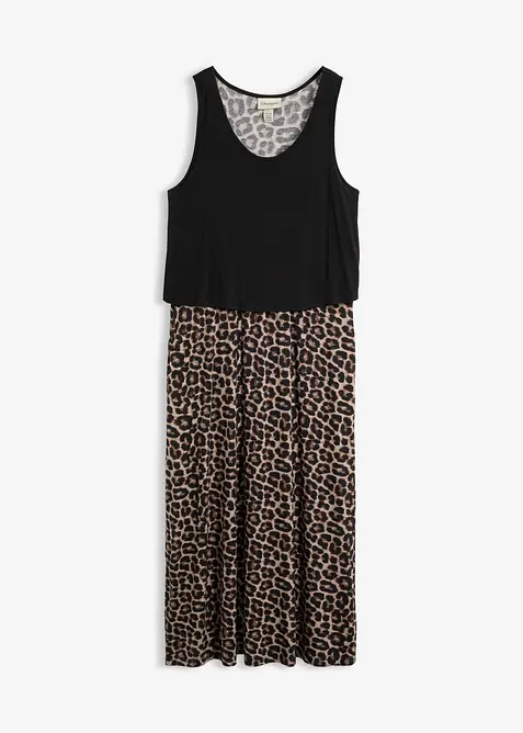 Shirt Kleid aus flie&szlig;endem Viskose-Elasthan-Mix, bonprix
