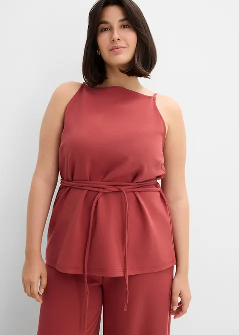 Top en maille piqu&eacute;e, bonprix