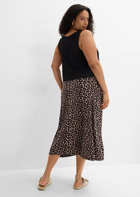 Robe fluide en jersey viscose extensible, bonprix