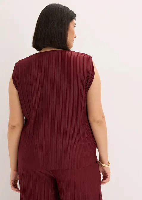 Top en mati&egrave;re pliss&eacute;e, bonprix
