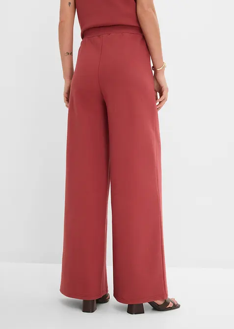 Pantalon large en maille piqu&eacute;e, bonprix
