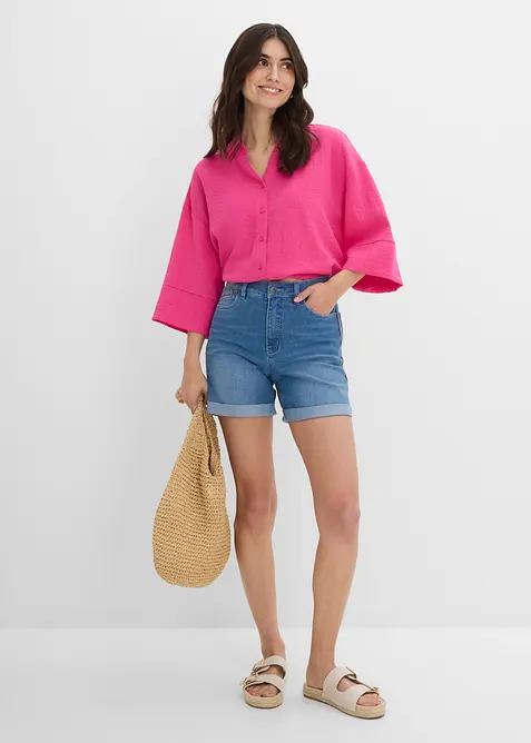 Short en jean, taille mi-haute, bonprix