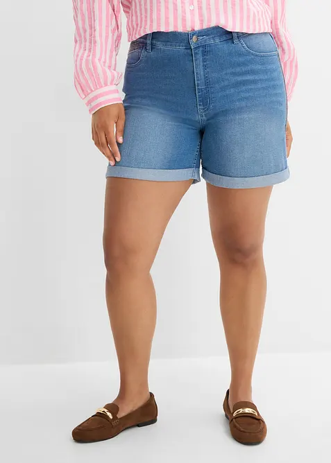 Short en jean, taille mi-haute, bonprix