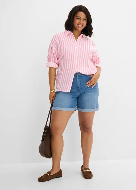 Short en jean, taille mi-haute, bonprix
