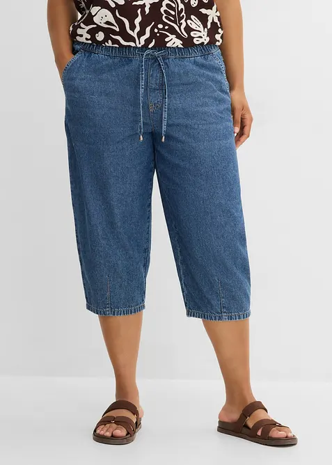 Barrel-Jeans Mid Waist, cropped, bonprix