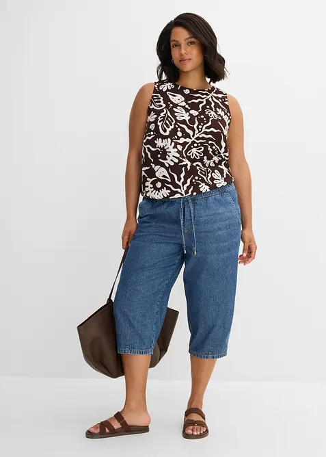 Barrel-Jeans Mid Waist, cropped, bonprix