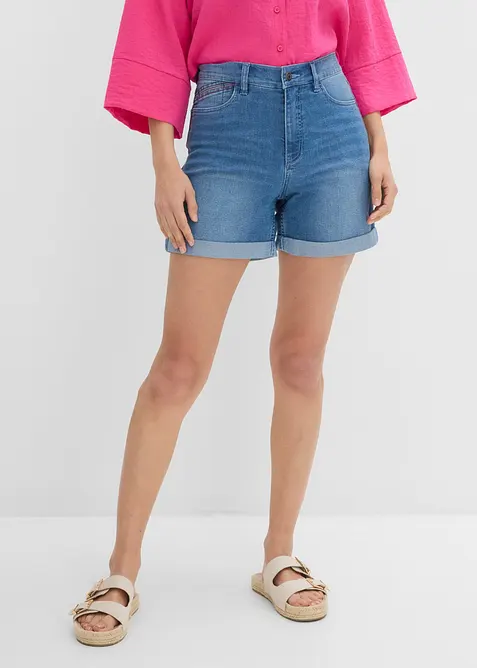 Short en jean, taille mi-haute, bonprix