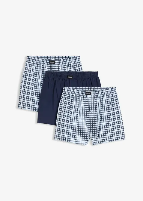 Lockere Jersey Boxershorts aus Baumwolle (3er Pack), bonprix