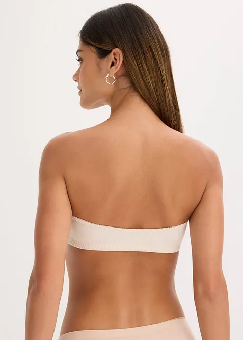 Lot de 2 soutiens-gorge bandeau coton, bonprix