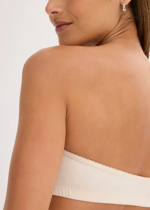 Lot de 2 soutiens-gorge bandeau coton, bonprix