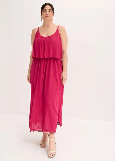 Maxikleid aus strukturierter Viskose, bonprix