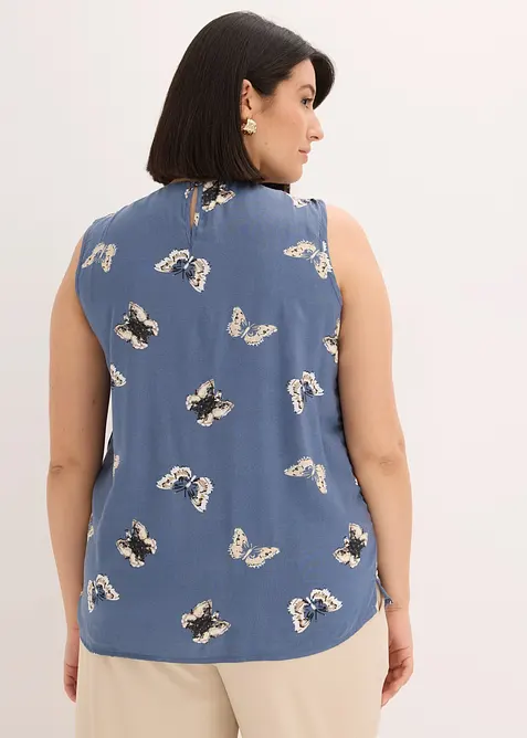 Blouse sans manches en viscose fluide, bonprix
