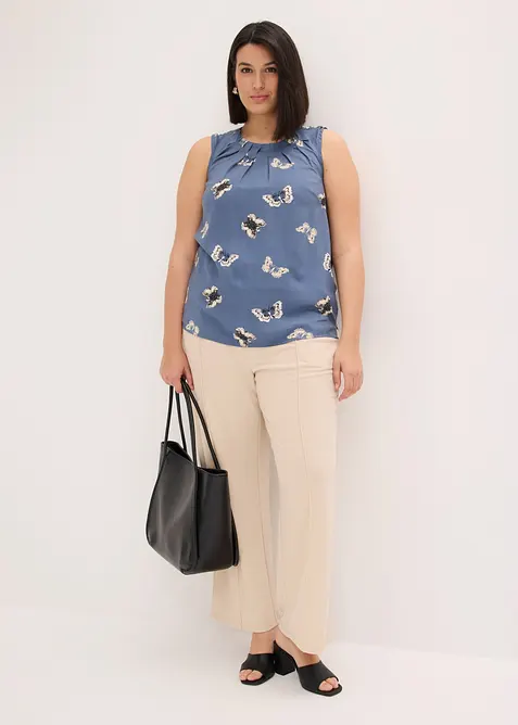 Blouse sans manches en viscose fluide, bonprix