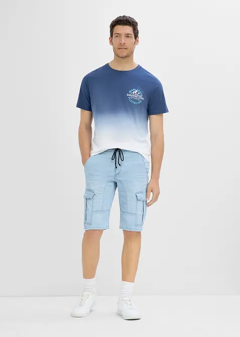 Bermuda en sweat effet jean, regular, bonprix