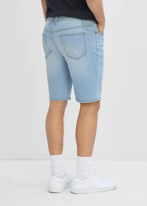 Lot de 2 bermudas en jean extensible, regular, bonprix
