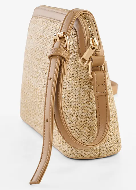 Sac &agrave; bandouli&egrave;re aspect paille, bonprix