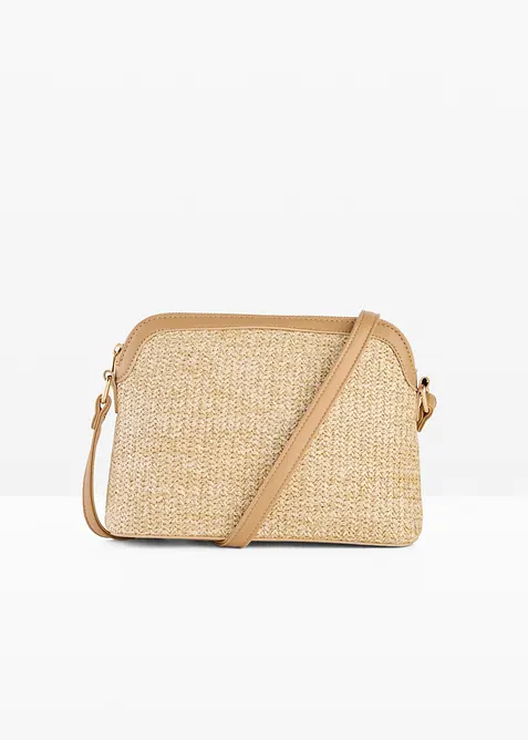 Sac &agrave; bandouli&egrave;re aspect paille, bonprix