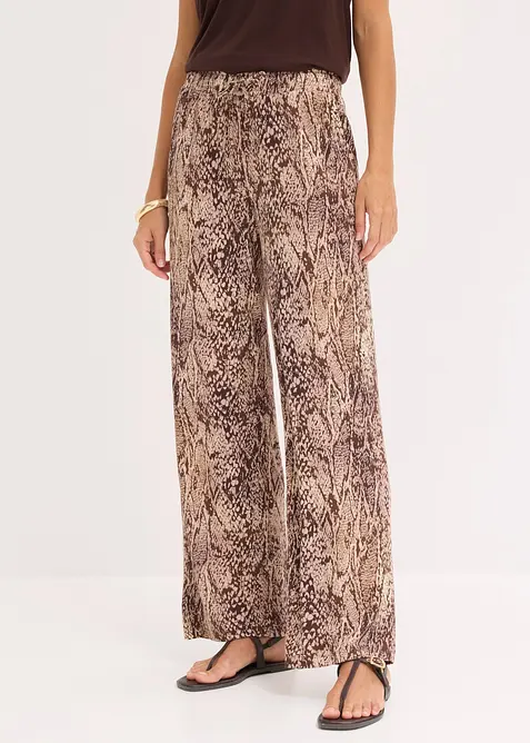 Pantalon fluide en jersey viscose, bonprix