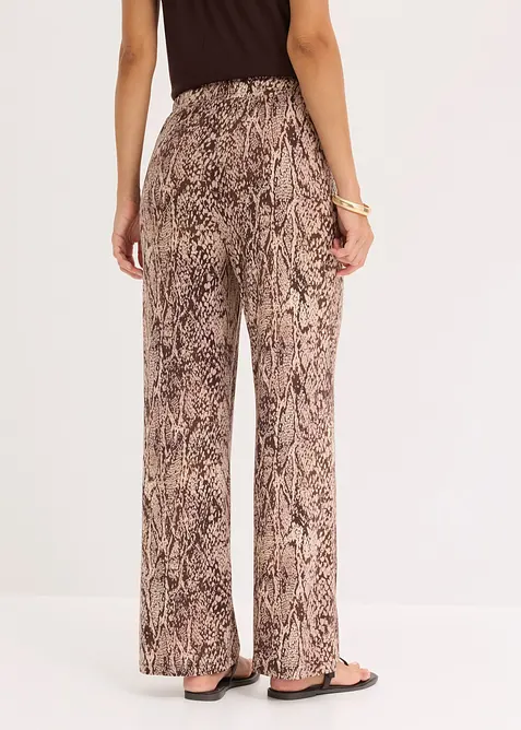 Pantalon fluide en jersey viscose, bonprix
