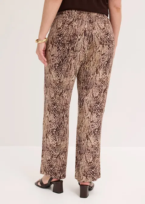 Pantalon fluide en jersey viscose, bonprix