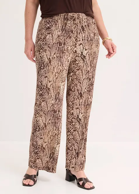 Pantalon fluide en jersey viscose, bonprix