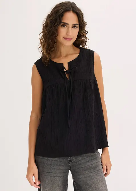 Musselin-Blusentop, bonprix