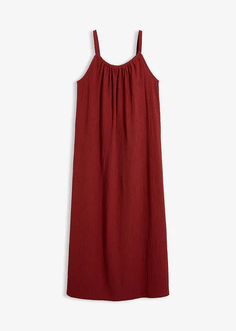 Robe l&eacute;g&egrave;re &agrave; bretelles en cr&ecirc;pe, bonprix