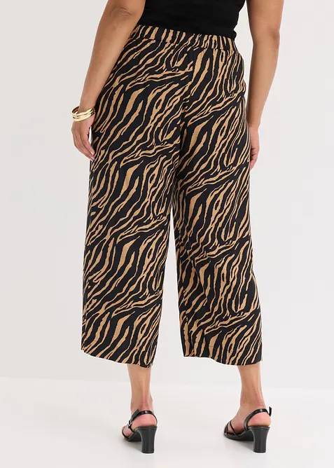 Pantalon en viscose, taille &eacute;lastiqu&eacute;e, bonprix