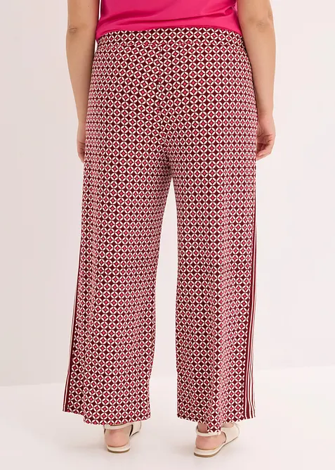 Pantalon en jersey au motif minimaliste, bonprix
